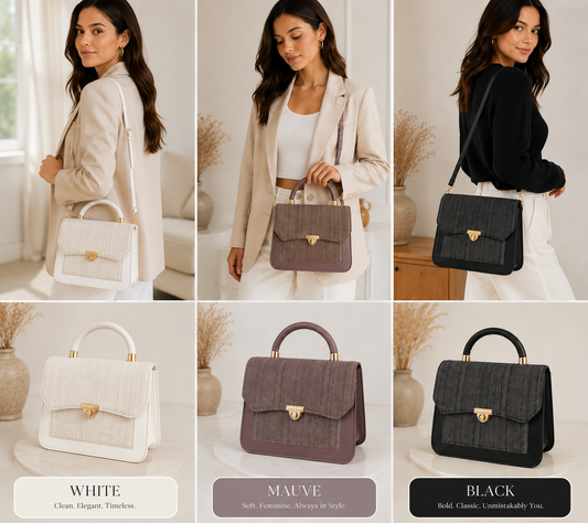 Bloom Signature Woven Top Handle Bag