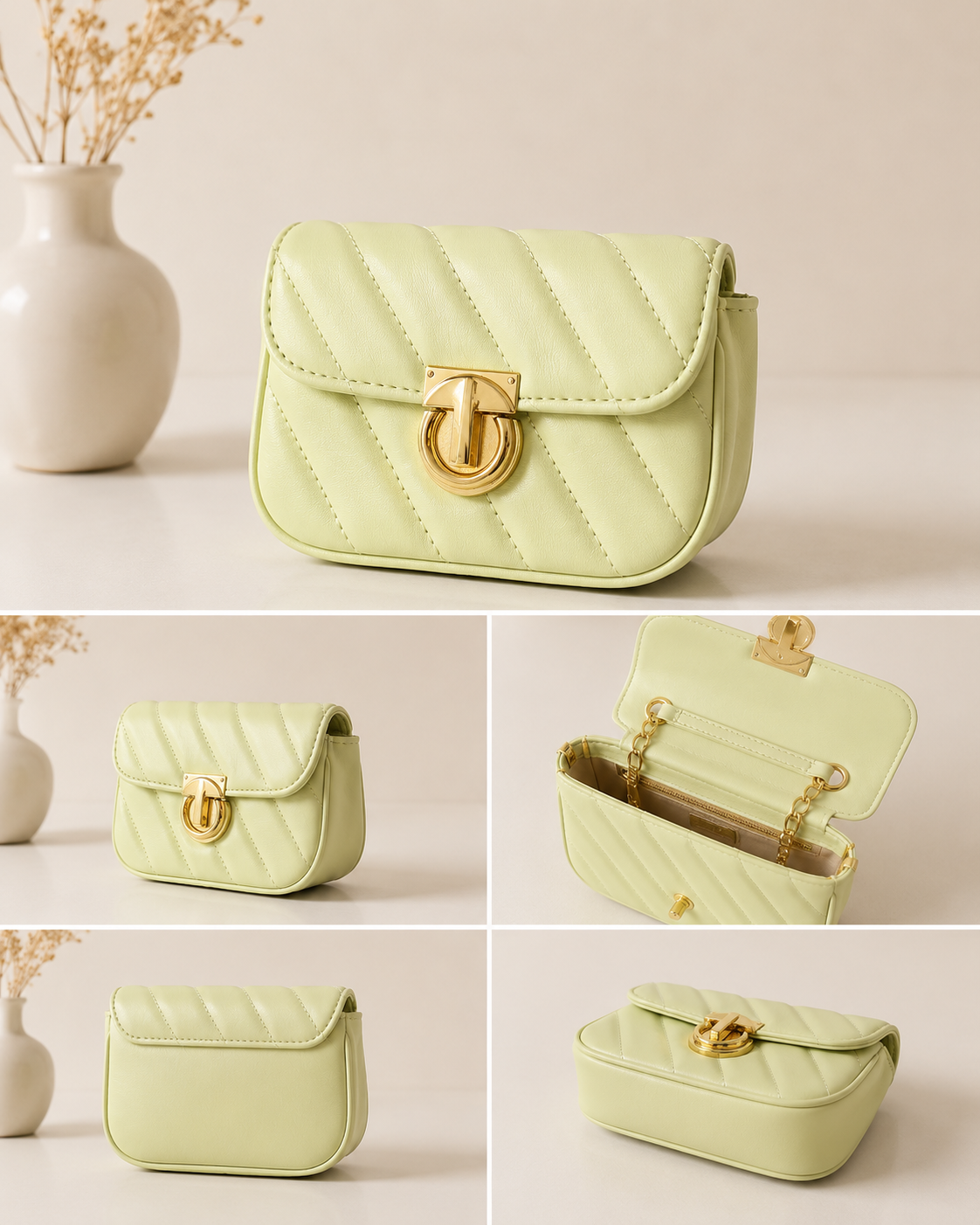 Mini Luxe Quilted Crossbody Bag