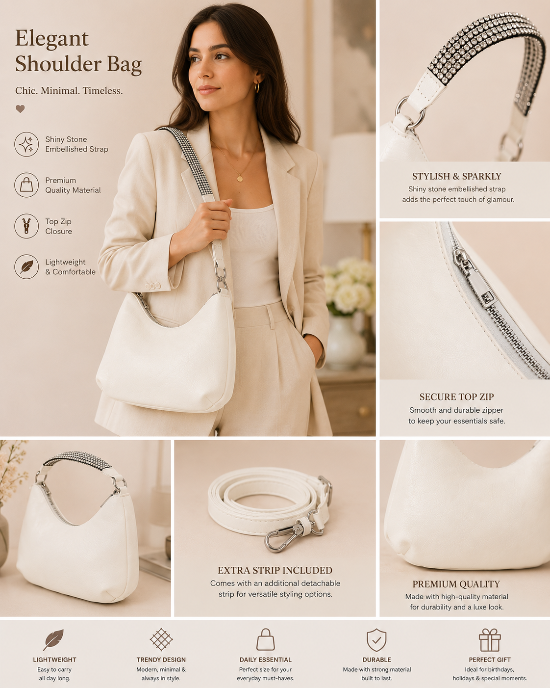 Midnight Glam Shoulder BaG