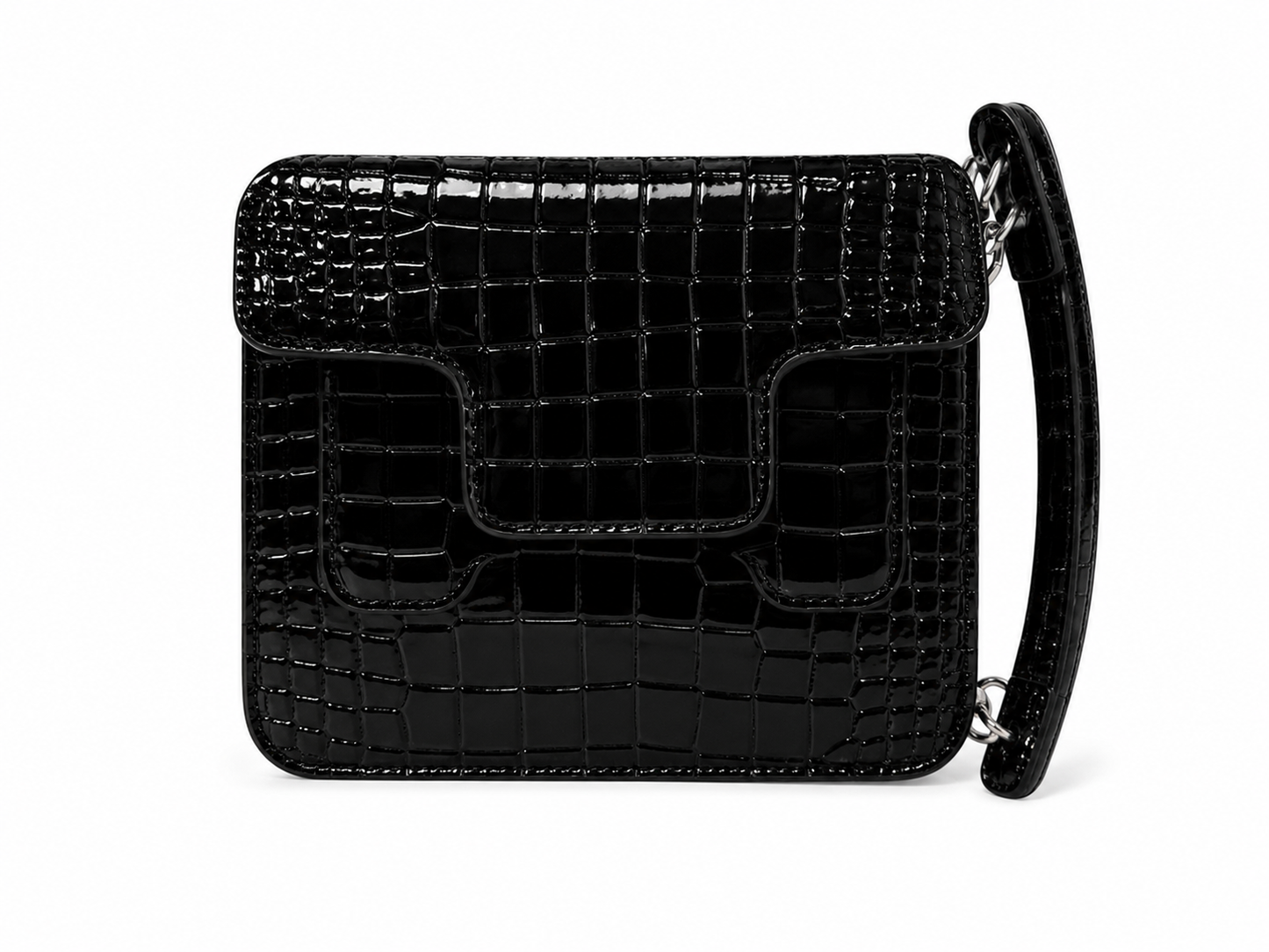 Glossy Croc Chain BaG