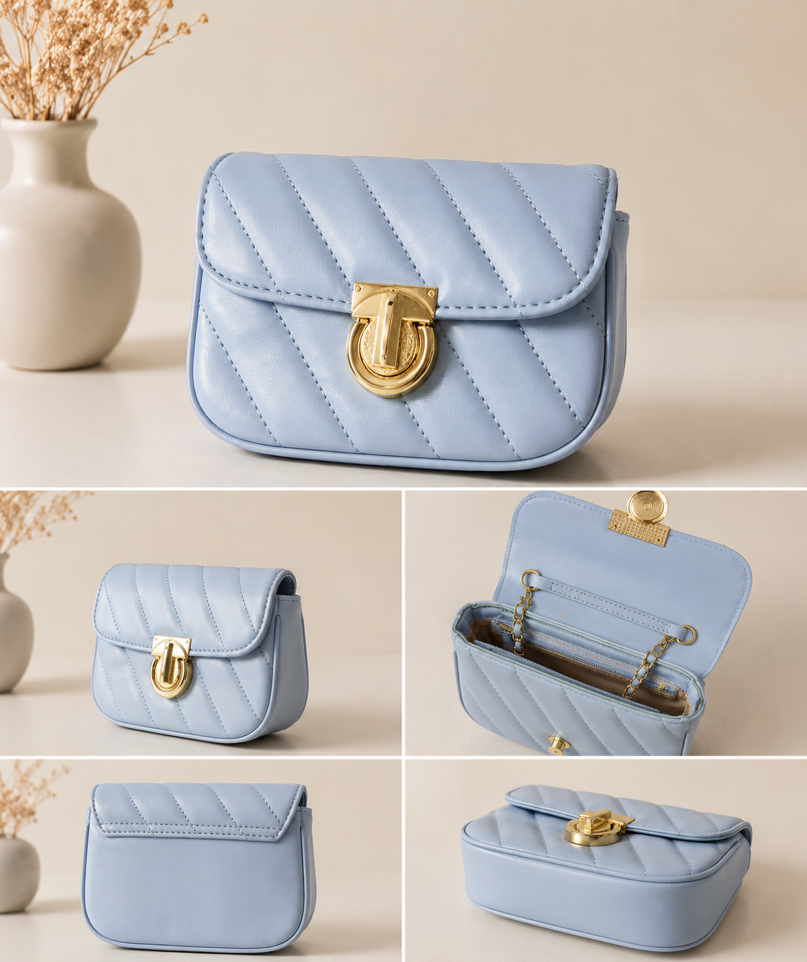 Mini Luxe Quilted Crossbody Bag