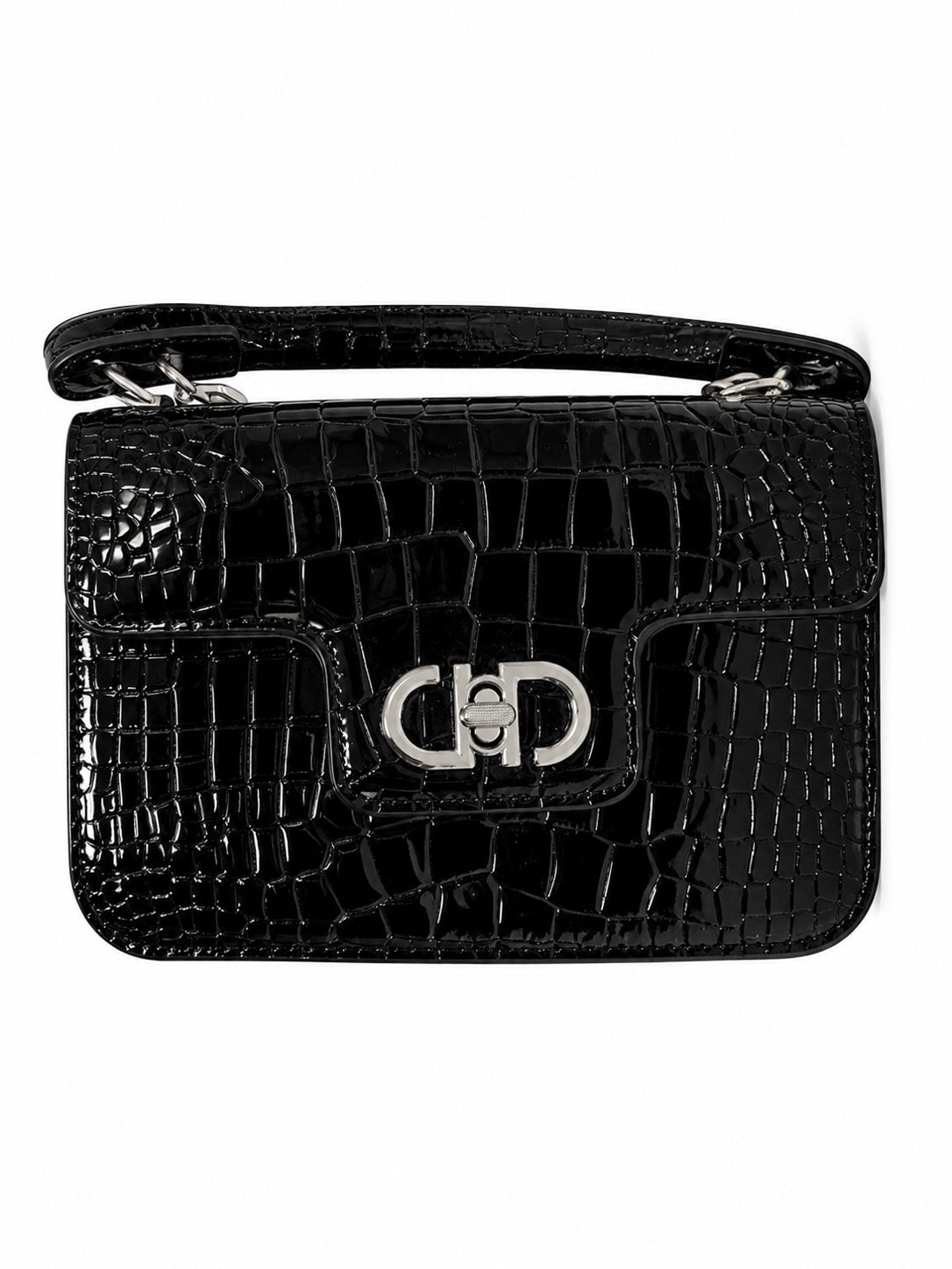 Glossy Croc Chain BaG