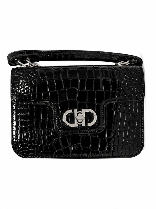 Glossy Croc Chain BaG