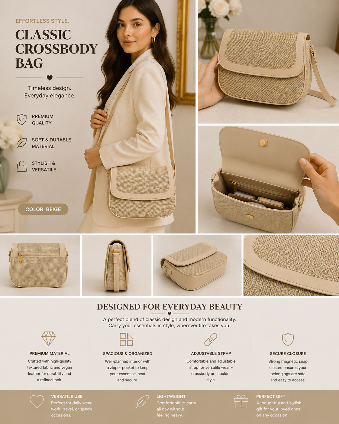 Classic Canvas CrossBody BaG
