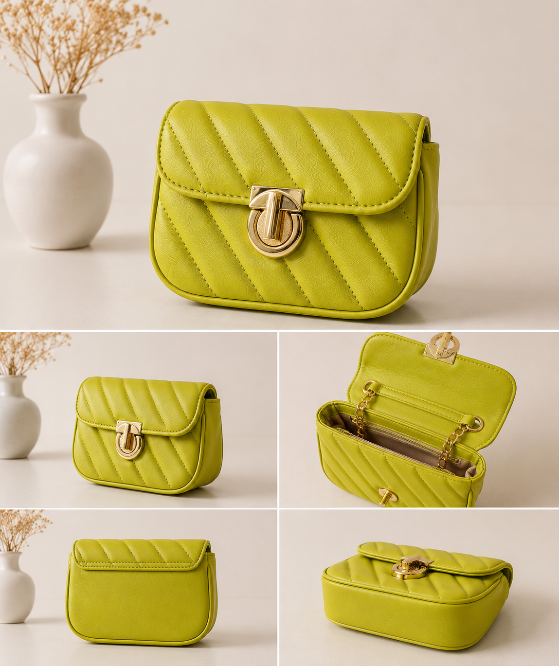 Mini Luxe Quilted Crossbody Bag