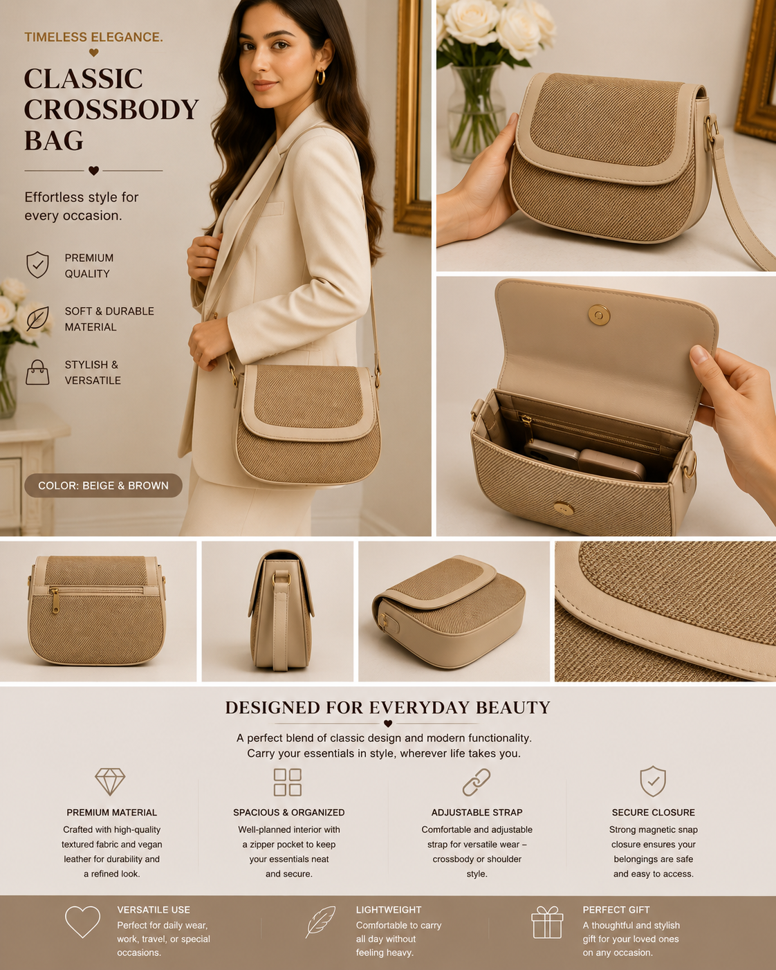 Classic Canvas CrossBody BaG
