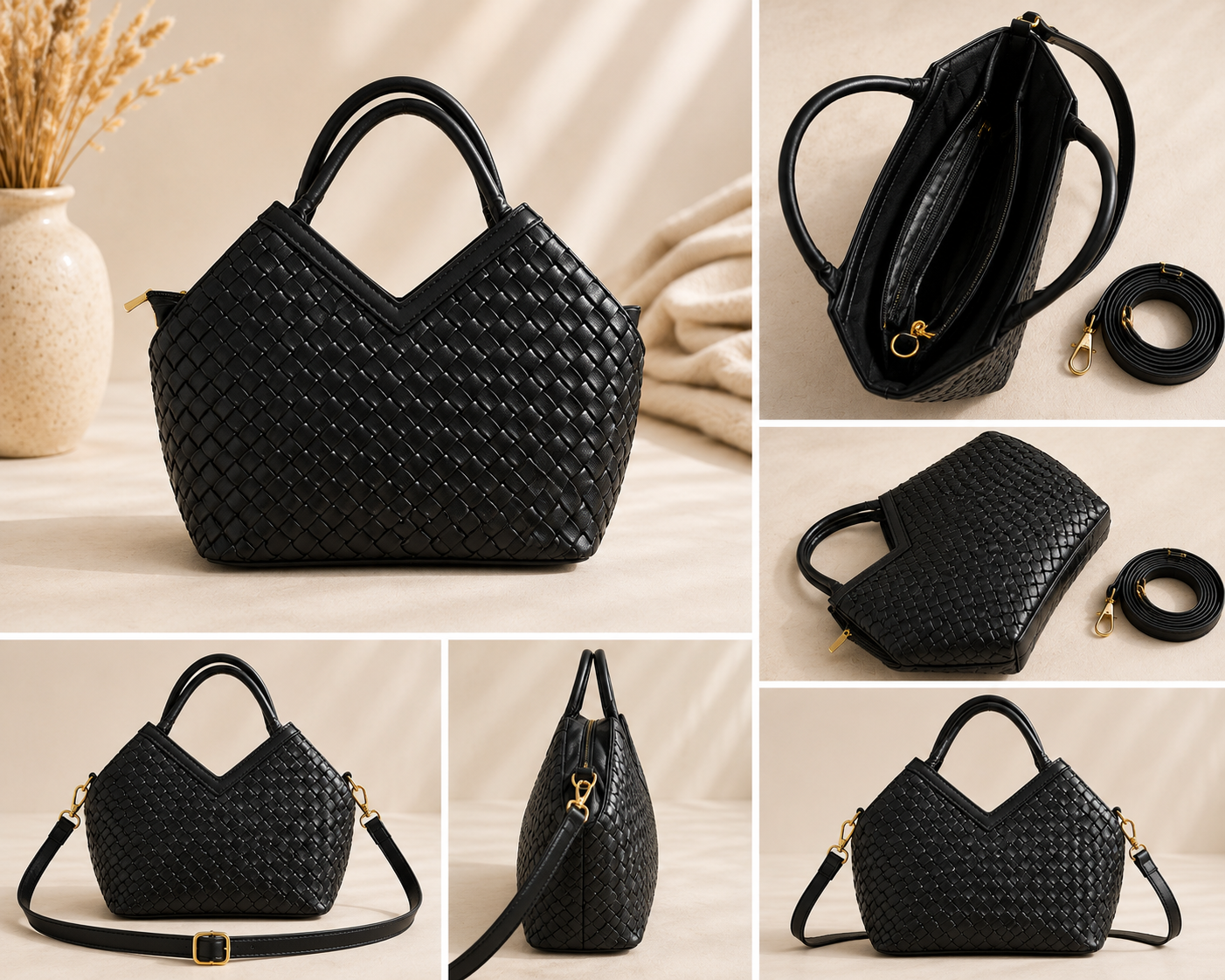 Luna Woven Satchel