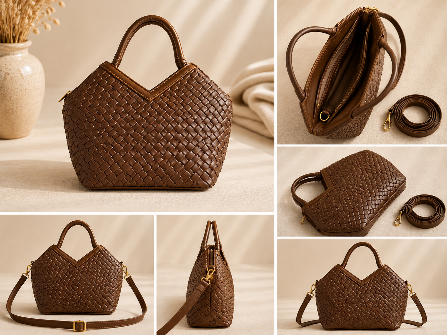 Luna Woven Satchel